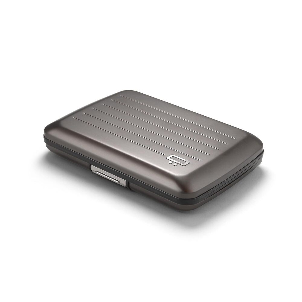 2564 Aluminum card holder with metal lock, RFID protection against fraud